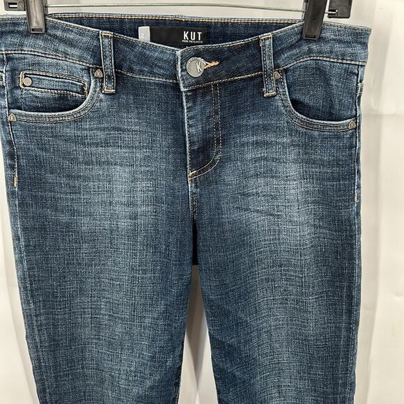 KUT From the Kloth Women's Catherine Boyfriend Medium Wash Jeans Size 2 - Picture 2 of 16